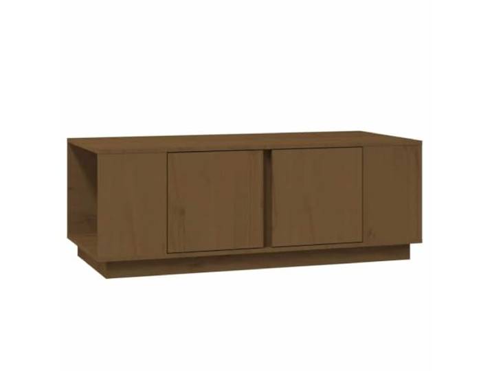 Couchtisch, Honigbraun, 110x50x40cm, Kiefer Massivholz Kiefer massiv, honigbraun, 110x50x40cm, Wohnzimmer, Flur, Beistelltisch