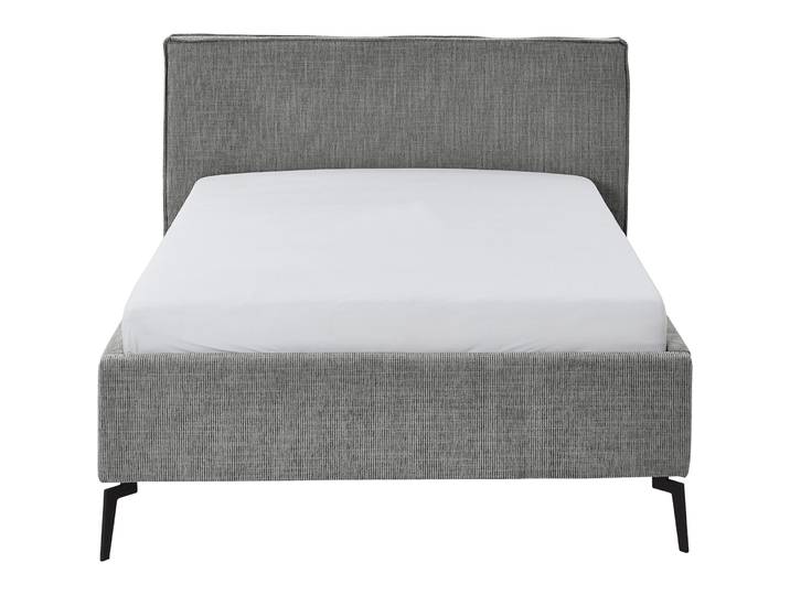 Gepolstertes Bett Lina Stoff Mouse Grey 140 x 200 cm - Material: Polyester - Bett