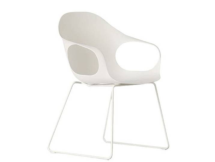 KRISTALIA fauteuil avec luge ELEPHANT (Blanc - acier verni et polyuréthane)