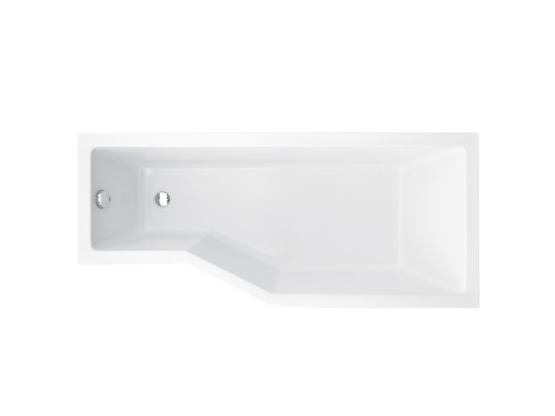 Badewanne INTEGRA 150 x 75 mit Füßen , mit Siphon (ohne Schürze) rechte