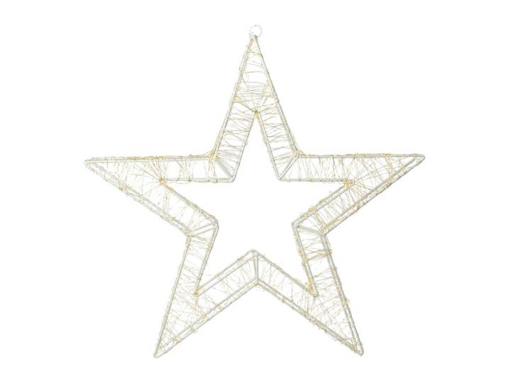 Home Styling Collection Weihnacht Stern 38 cm, Goldfarben, Metall, 8x38x38 cm, Dekoration, Weihnachtsdekoration