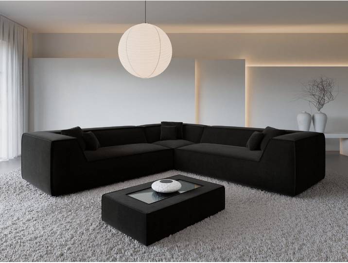 Ecksofa Monterola L-Form aus Stoff