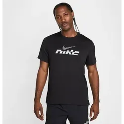 NIKE Herren Sweatshirt Miler Flash Dri-FIT UV, Größe S in Schwarz Schwarz