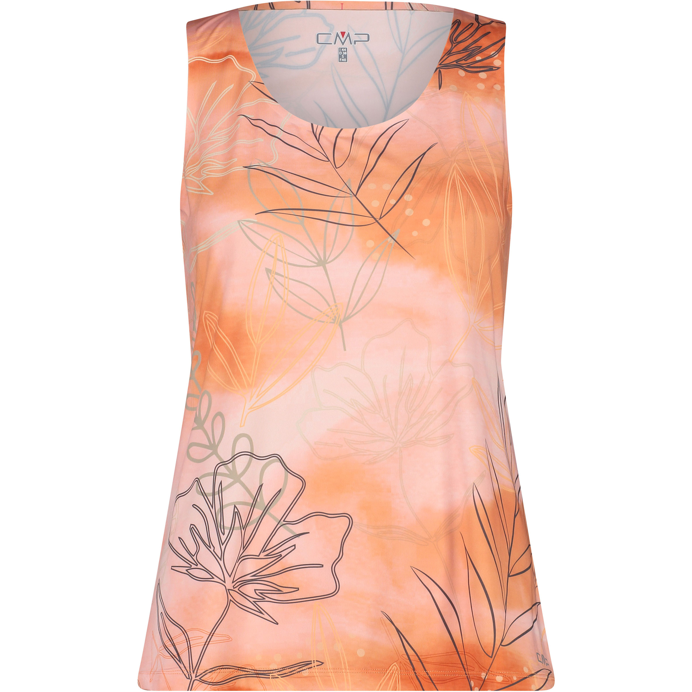 CMP Top Damen Tanktops orange Größe XS Trekking Elastisch