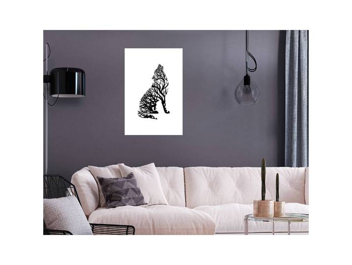 Tableau déco Wolf Trail Lin Gris 40 x 60cm