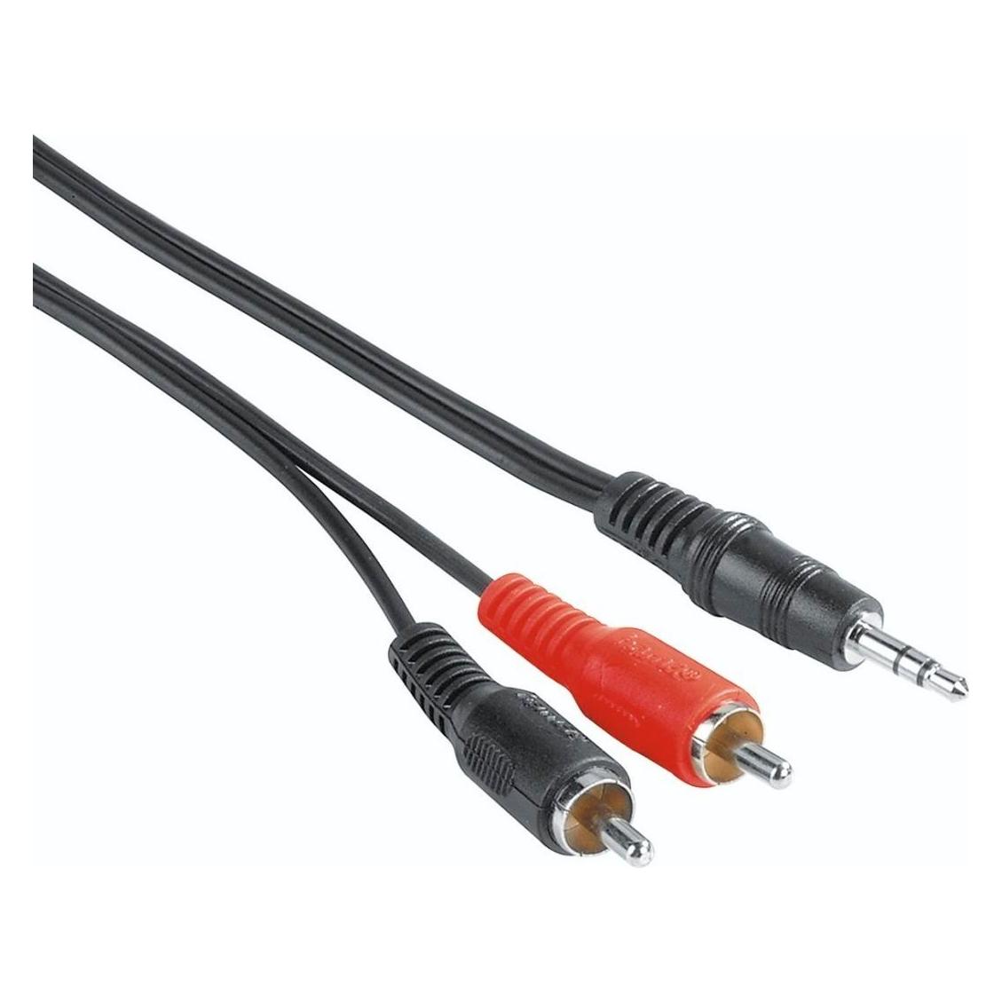 Hama Audio-Kabel, 3,5-mm-Klinken-Stecker - 2 Cinch-Stecker, 5 m (5 m, Cinch Kabel) (00205107)