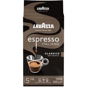 Lavazza Kaffee Caffe Espresso, gemahlener Kaffee, 100% Arabica, 250 g