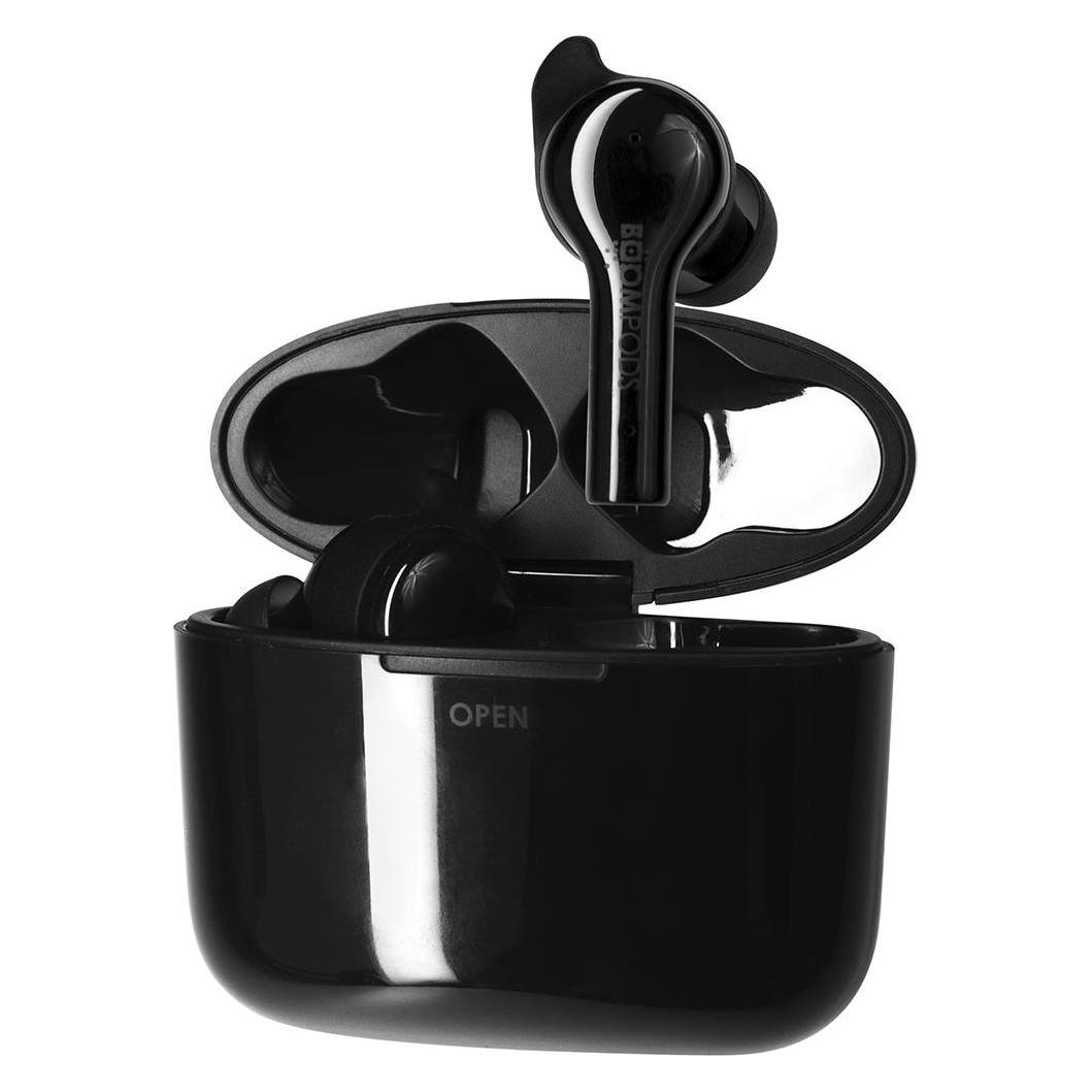 Boompods Bassline GO Bluetooth HiFi In Ear Kopfhörer In Ear Headset, Lautstärkeregler, schweissresistente... (NC, 23 h, Kabellos) (BAGOBK)