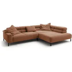 ECKSOFA DELIA Braun Cord