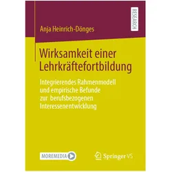 Wirksamkeit einer Lehrkräftefortbildung, Fachbücher von Anja Heinrich-Dönges