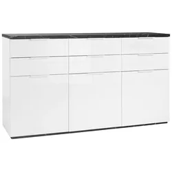 Sideboard Mundi Weiß HG/Anthrazit