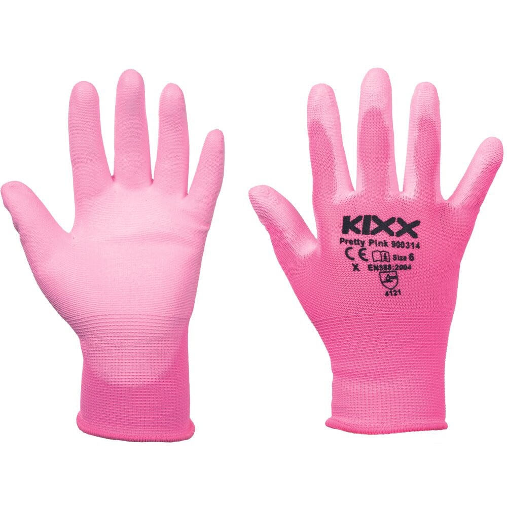Kixx handschoen Pretty Pink maat 8