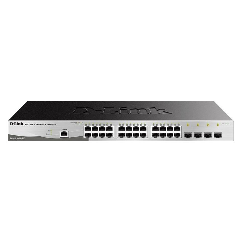 D-Link DGS-1210-28/ME network switch Managed L2 Gigabit Ethernet (10/100/1000) 1U Black (24 Ports) (DGS-1210-28/ME)