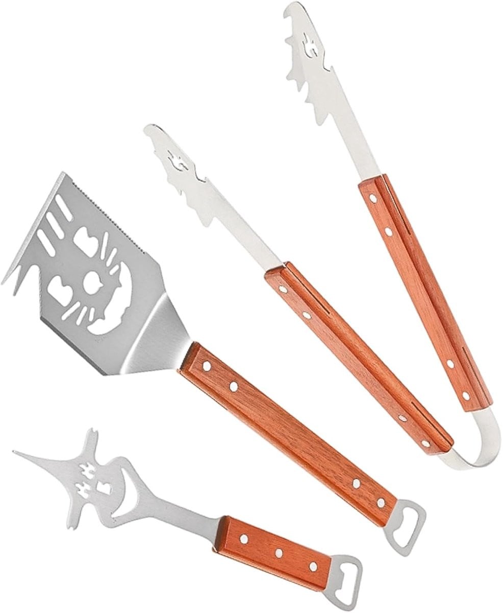 Barbecue Gereedschap Set - 7-in-1 Grill Accessoires - Zilver - 43 cm