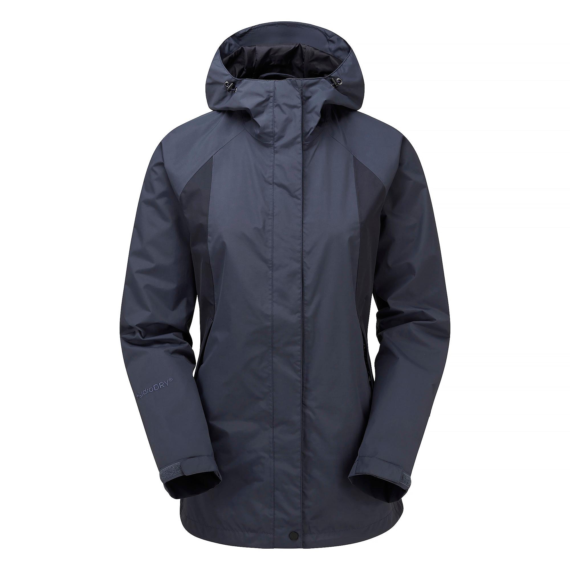 Damen wasserdichte Wanderjacke mit Kapuze und winddichter Regenjacke