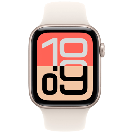Apple Watch SE 3 44mm Gold (Beiges Gumiarmband M/L)