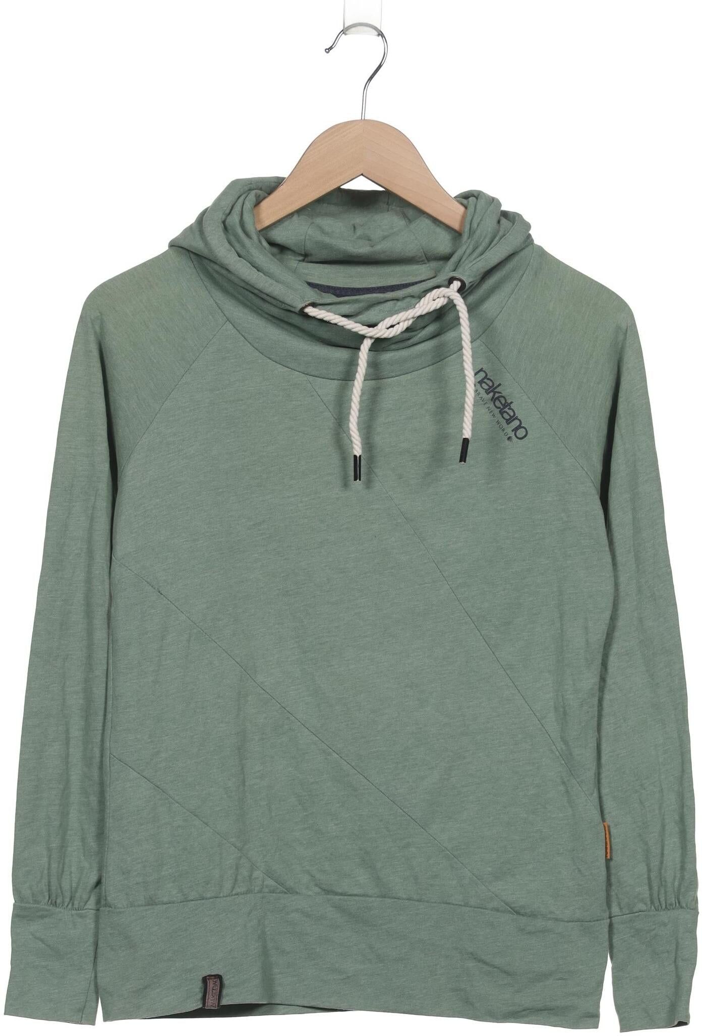 Naketano Damen Kapuzenpullover, Grün, Gr. M, Baumwolle - Second Hand
