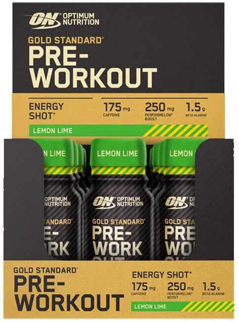 Optimum Nutrition Gold Standard Pre-Workout Energy Shot 12 Uds 60 ml Cola