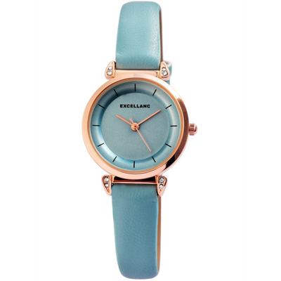 Quarzuhr LADY, blau (türkis), Armbanduhren, Damen, Quarzuhr