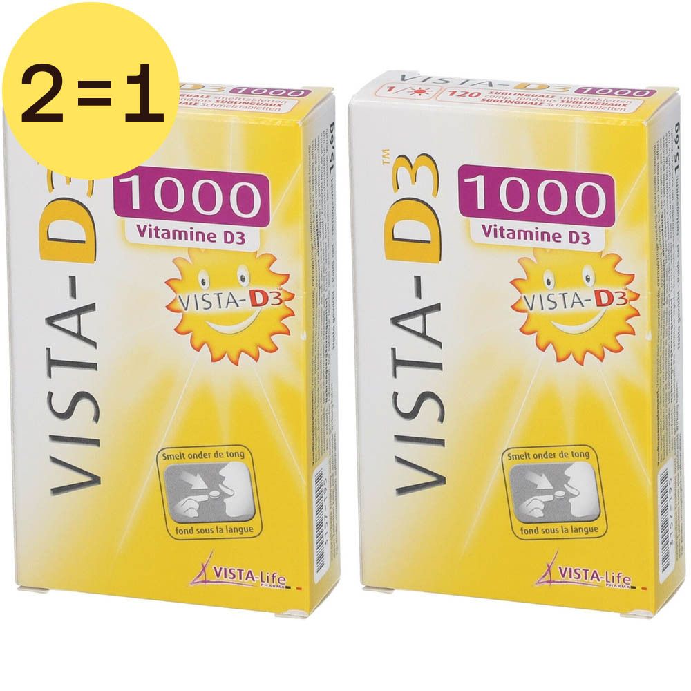 Vista-D3 1000 x2 2x120 St Schmelztabletten