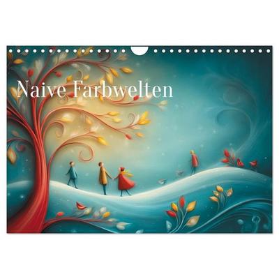 Naive Farbwelten (Wandkalender 2027 DIN A4 quer), CALVENDO Monatskalender