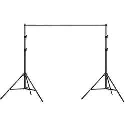 Puluz Photo studio background support 200x200cm DCA0975 (200 cm, 200 cm), Hintergrundsystem, Schwarz