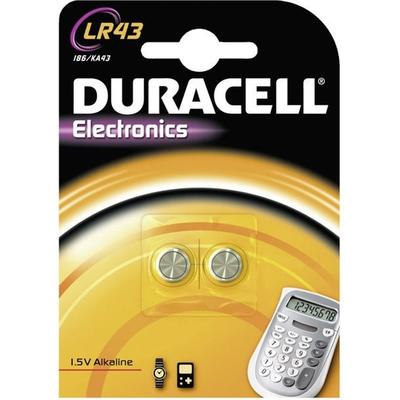 DURACELL Knopfzelle Elektronics LR43 2 Stück Packung mit 10 Stück