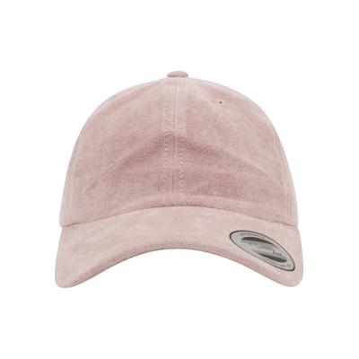 Flex Cap FLEXFIT "Flexfit Accessoires Low Profile Velours Cap", Gr. onesize, lightrose, 100% Polyester, unifarben, Caps