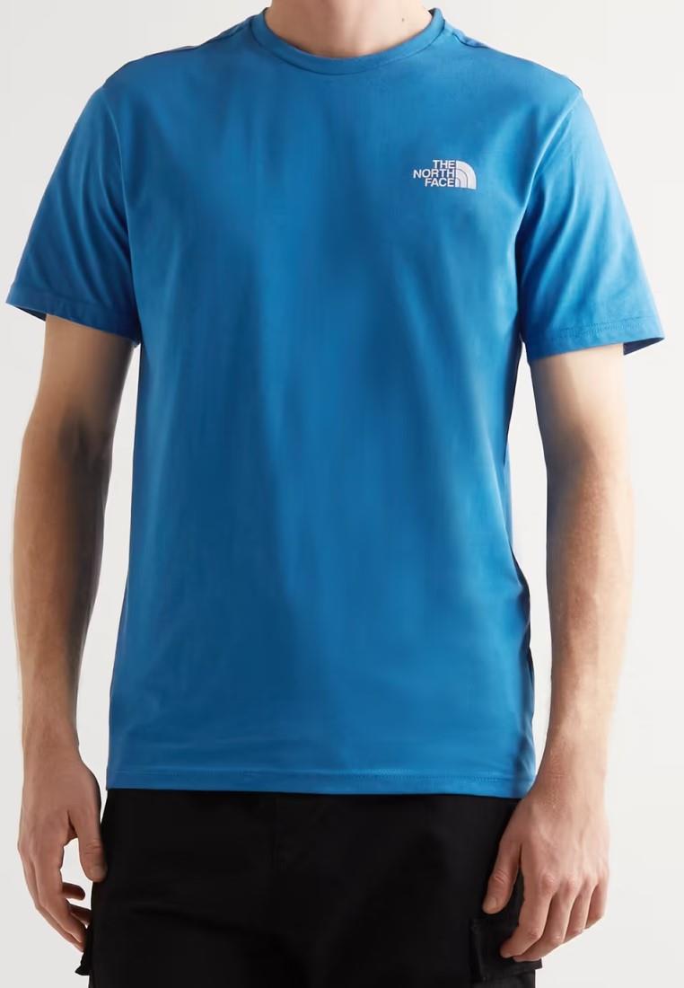 The North Face Mens SS einfache Kuppel T Shirt Bomber blau