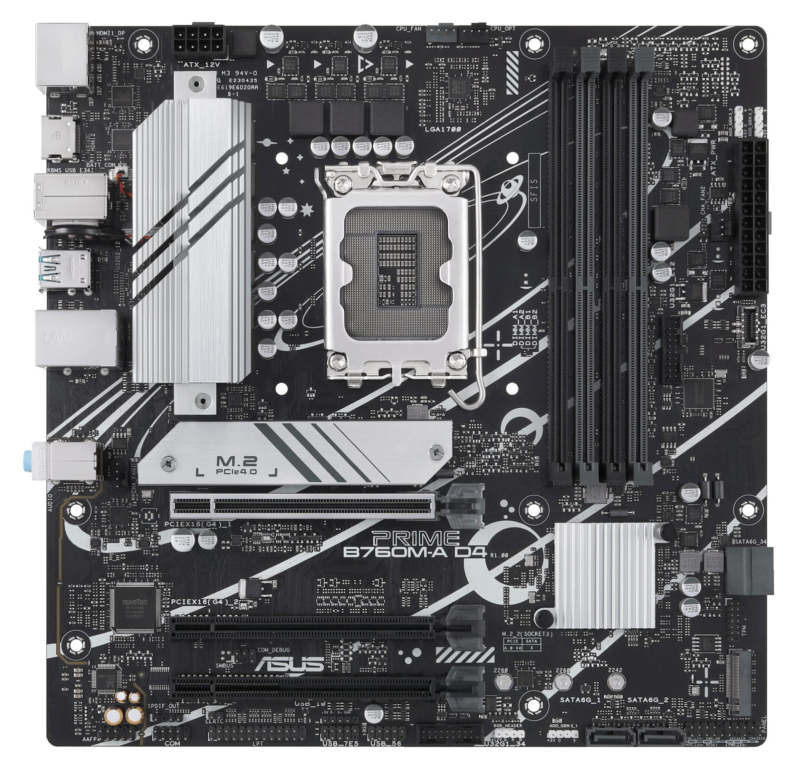 Asus Prime B760M-A D4-CSM Motherboard LGA 1700 DDR4 Max 128 GB