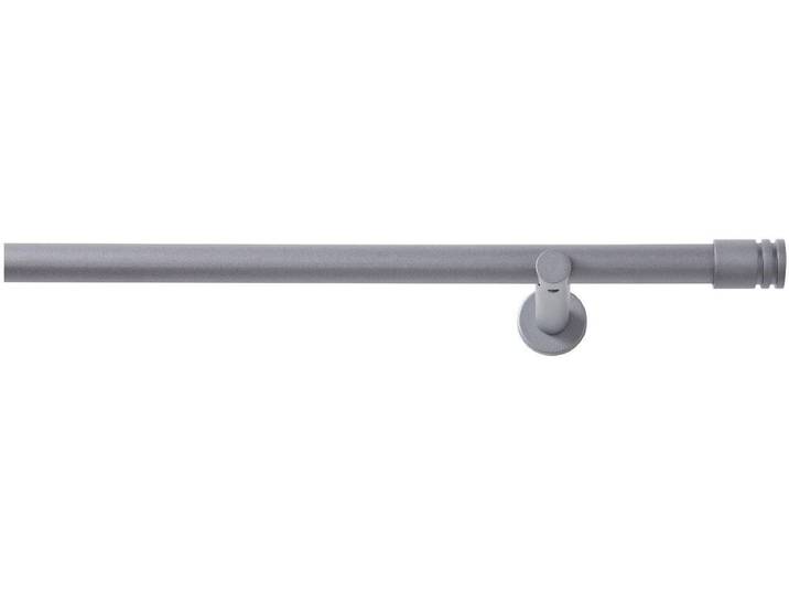 Vorhangstange GOOD LIFE Mira Gr. 3, grau (anthrazit), L:160cm Ø:20mm, Metall, Gardinenstangen, Vorhangstange