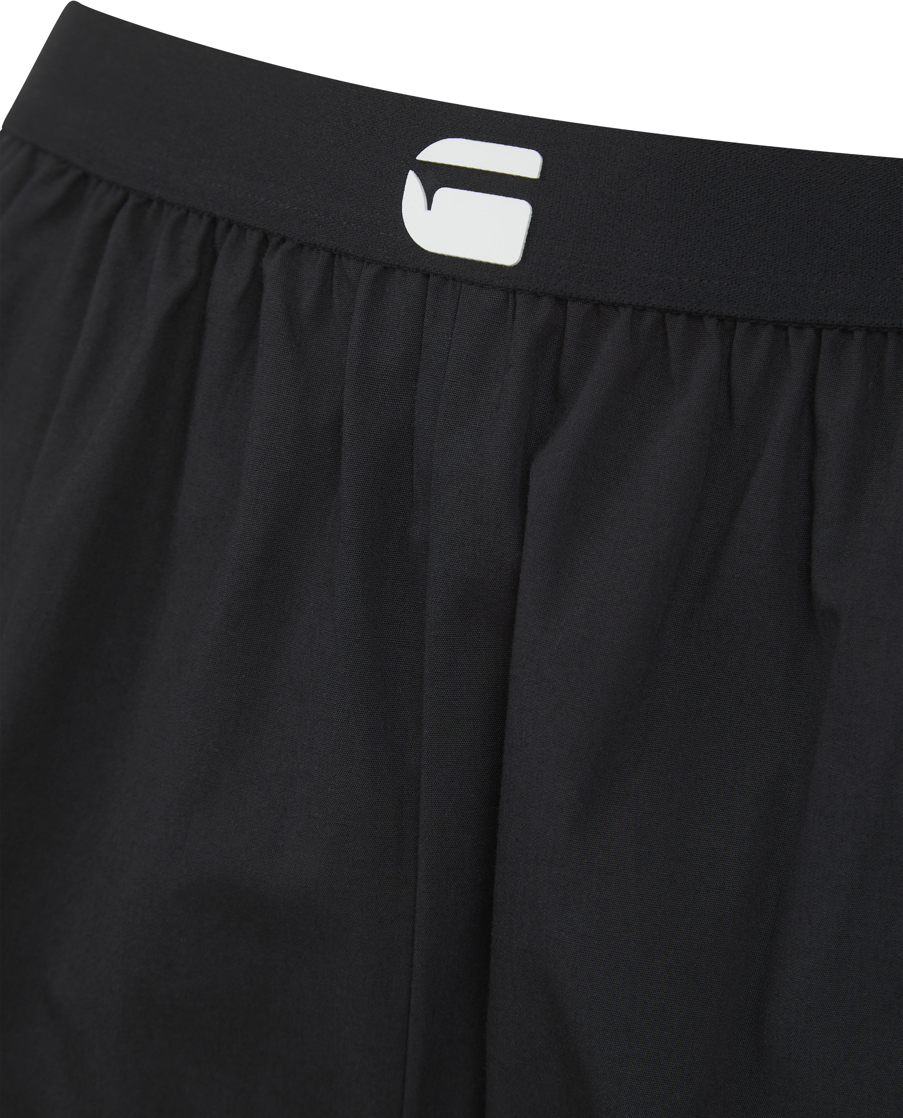 Pyjama G-STAR "VERDITE, BABY TEE & BOXER SHORTS SET", Damen, Gr. L, schwarz-weiss (hellweiß, schwarz), Jersey, Obermaterial: 95% Modal, 5% Elasthan. Unterteil: 100% Baumwolle, unifarben, figurbetont kurz, Rundhals, abgesteppte Kante, Homewear-Sets Pyjama,