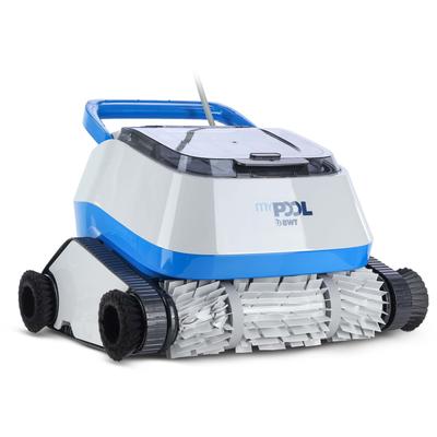 Poolroboter MY POOL BWT "POWER ONE4ALL PREMIUM Nachfolger für POWER 4.0", grau, B:44cm H:42cm L:43,5cm, Gummi, Kunststoff, Poolbodensauger, Mit Kabel, reinigt Boden, Wand und Wasserlinie