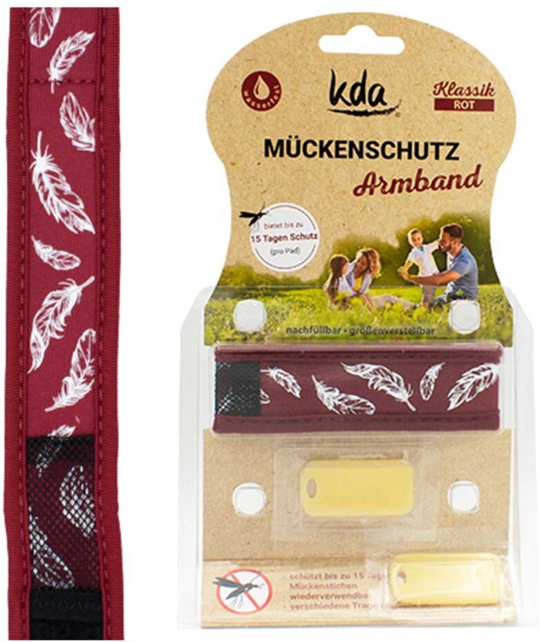 Mückenschutz Armband rot Kda