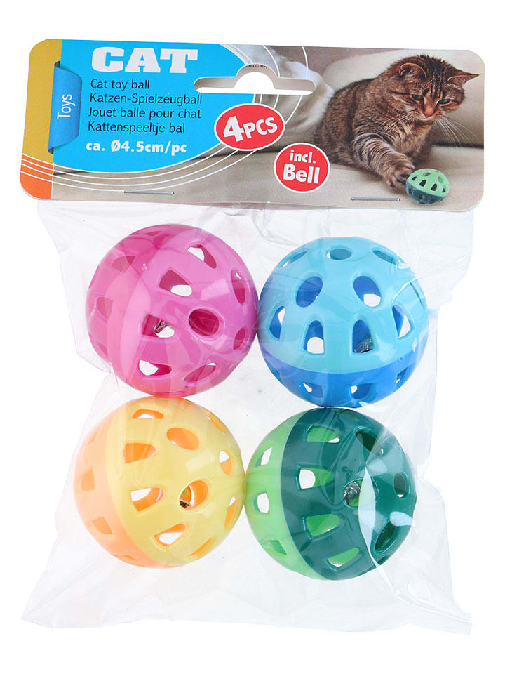 Edco 4er-set: Katzenspielzeug in Bunt - onesize