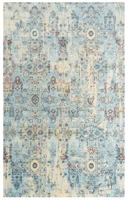 NAVATEXTURA Infinity Floral Scroll Wool Rug