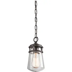 Elstead Lighting, Pendelleuchte, Lyndon Aussen-Hängeleuchte E27 Architektonische Bronze IP44 (E27)