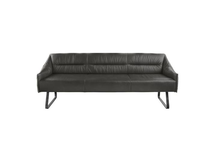 Musterring JustB! SP500 Sitzbank in Leder - Leder Z7795 graphite - 232 Modern, Zeitlos