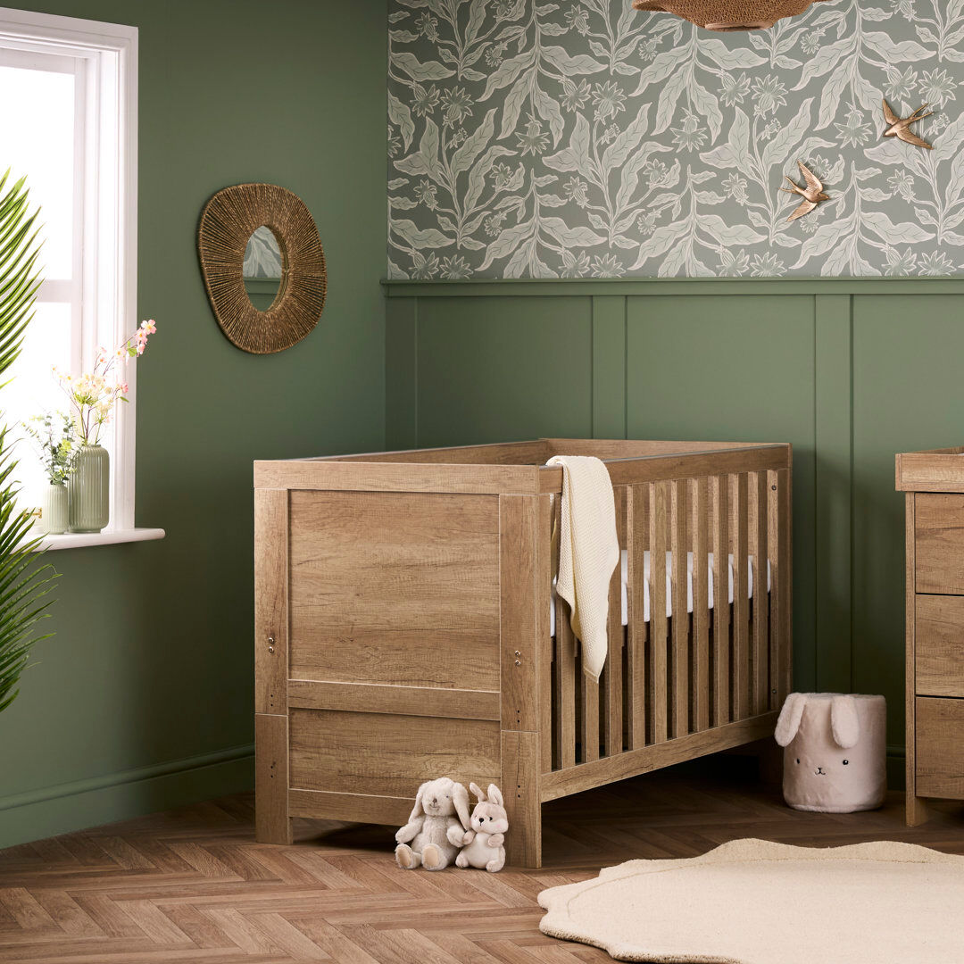 Obaby Nika Cot Bed Oak Standard