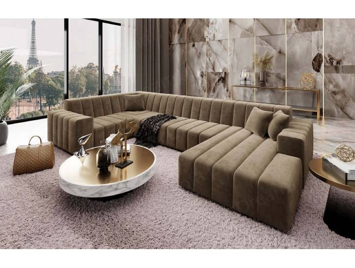 Stoff Wohnlandschaft Gran Canaria U-Form
