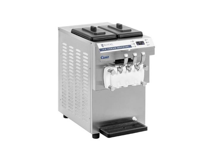 Royal Catering Eismaschine Softeismaschine 16 l/h 1350W LED Sorbet Frozen-Yoghurt-Maschine Gastro, 1350 W
