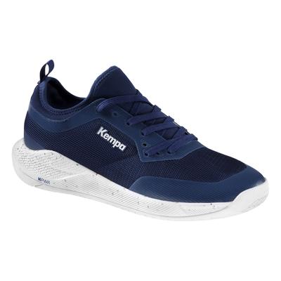 Hallenschuh KEMPA "Hallen-Sport-Schuhe Kourtfly", Kinder, Gr. 10.5, blau (blau, weiß), Obermaterial: 100% Textilmaterial TEXMAT., Schuhe Hallenschuh