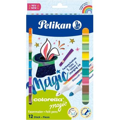 Pelikan Fasermaler Colorella Magic 411/FS VE=10 Farben + 2 Zauberstifte