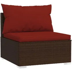 vidaXL, Gartenlounge, Mikkel (2x Eckteil + 2x Mittelteil + 2x Fussstütze)
