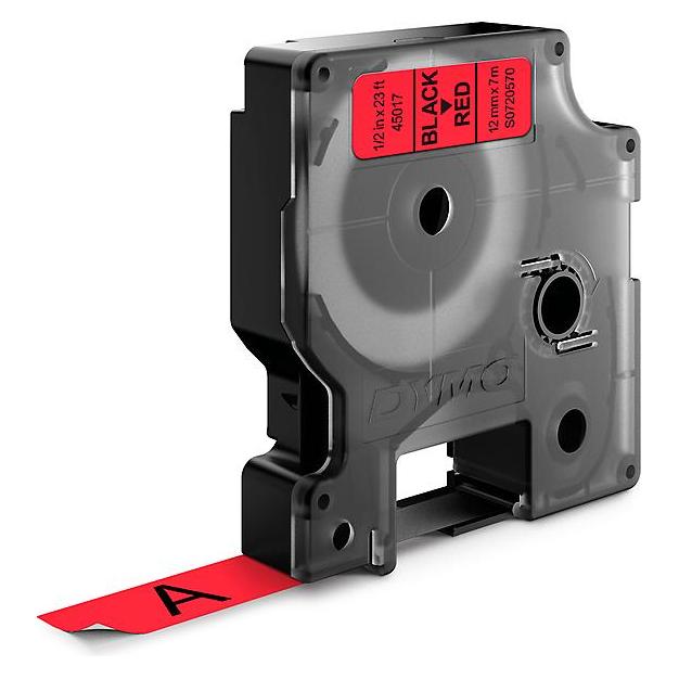 Dymo S0720570 (1.20 cm, Schwarz, Rot) (S0720570)