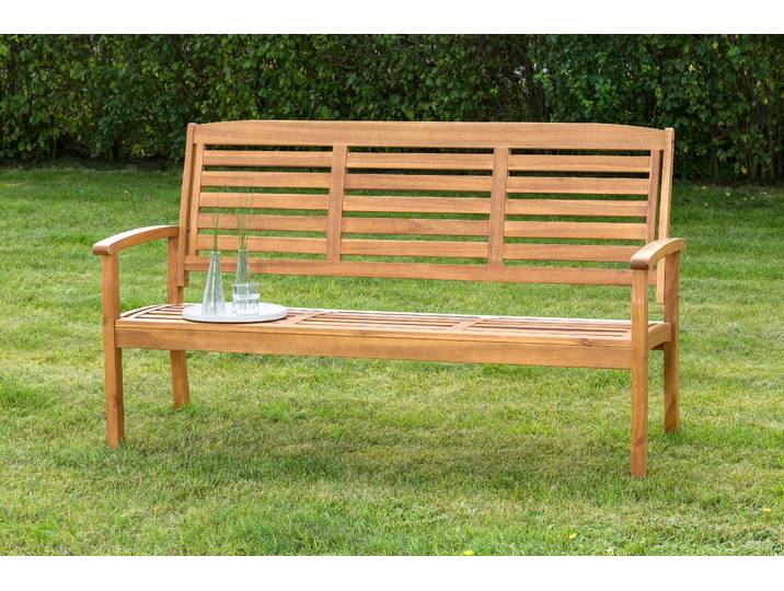 Gartenbank MERXX Paraiba , braun, B:160cm H:91,5cm T:61cm, Holz, Sitzbänke, Gartenbank