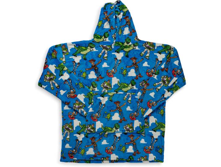 Wohndecke DISNEY Toy Story Lets Get Digital , bunt (blau), B:86cm L:96cm, Polyester, Wohndecken, Wohndecke