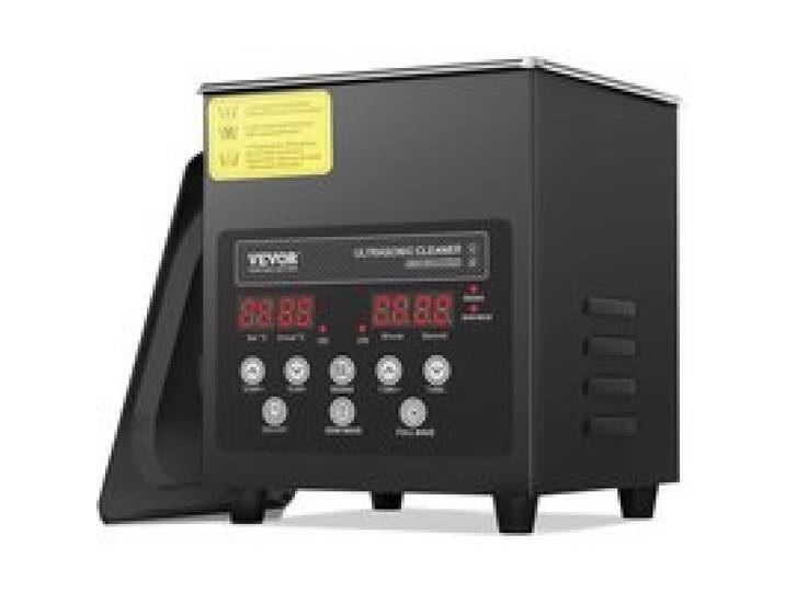 VEVOR 2L Ultrasoonreiniger 60W Digitale Ultrasoonreiniger met Zachte Modus & Verbeterde Ontgassing, 40kHz Industriële Sieradenreiniger met Verwarming & Timer, voor Brillen Horloges Zwart