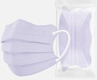 Uplift Picks Butterfly Shaped Disposable Face Masks Pink 3 Layer Protective Masks For Women purple 10 Pcs