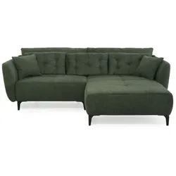 Ecksofa Janek Stoff Grün Dunkelgrün